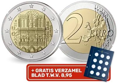 Officiële €2,- Notre Dame 2025 - Desktop Afbeelding