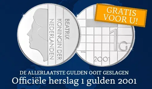 Gratis Laatste 1 Gulden 2001 Beatrix Ninaber Herdenkingsuitgifte