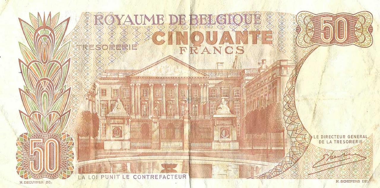 Bankbiljet 50 francs 1966 Zeer Fraai