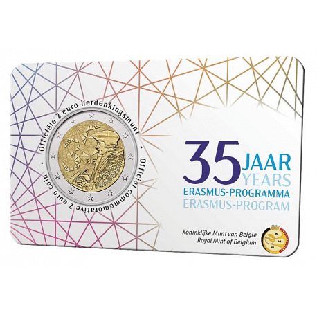 Coincard 2 euro Erasmus België 
