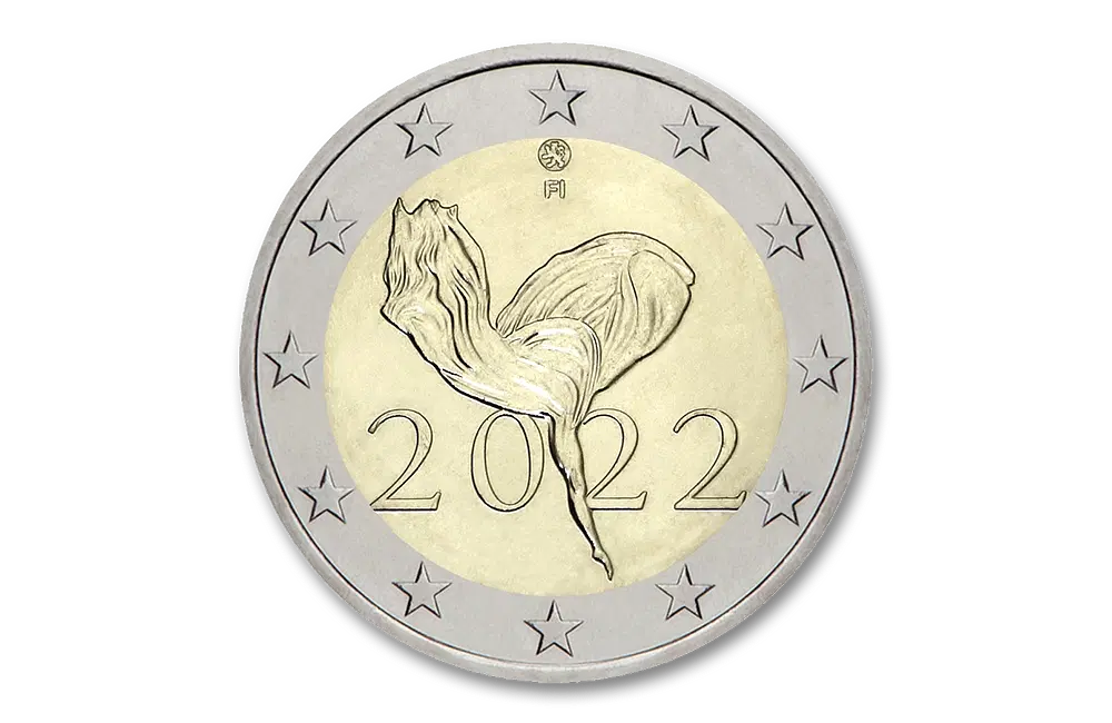 2 euro 100 jaar Nationaal Ballet 2022 Finland