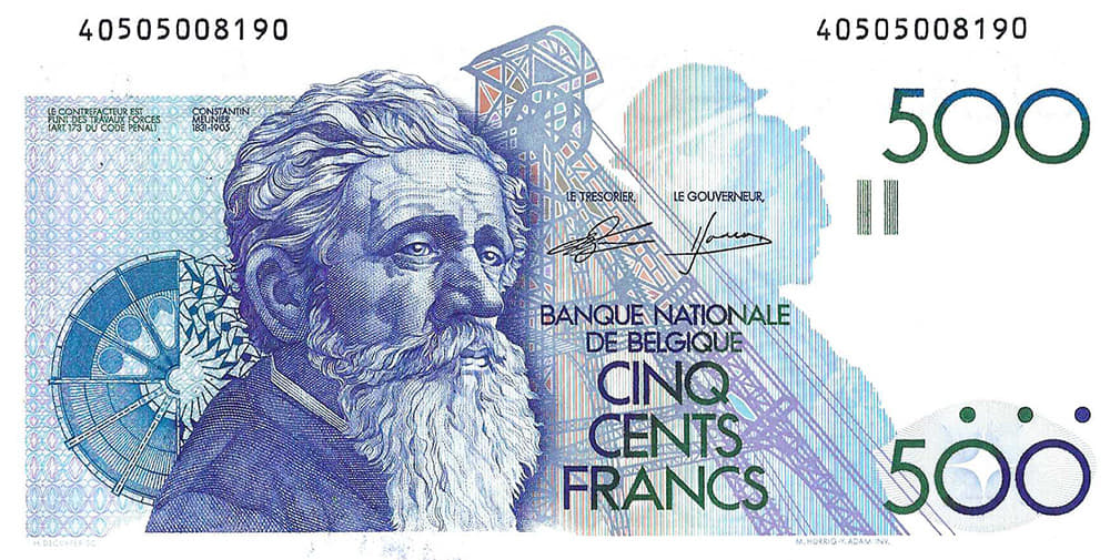 Bankbiljet 500 francs 1982 - 1998 UNC | Munt-Online.nl