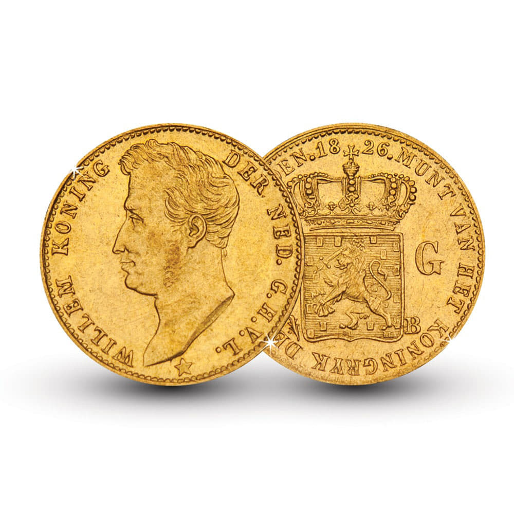 Het Eerste Gouden Vijfje van Willem I 1826 | Munt-Online.nl