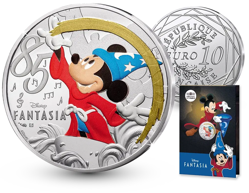 10 Euro Disney Mickey Fantasia Frankrijk 2025 | Munt-Online.nl