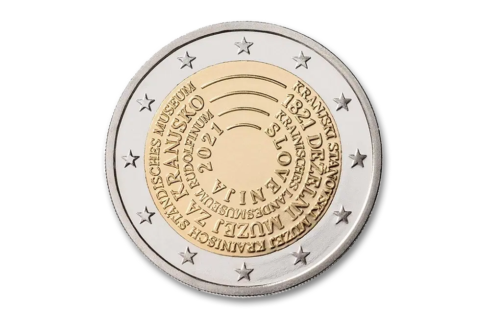 2 euro 200 jaar Nationaal Museum Kranj 2021 - Slovenië