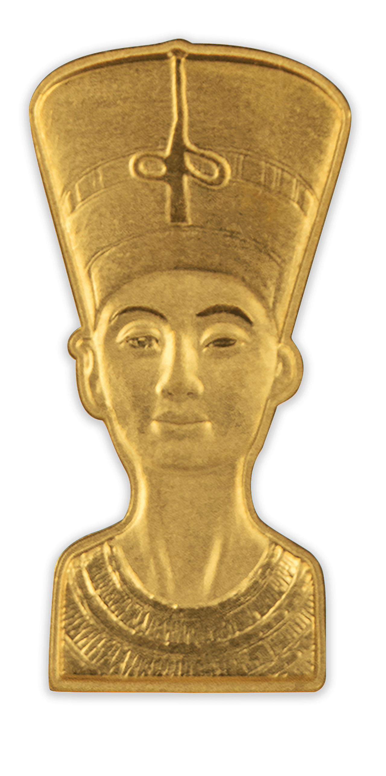 Gouden replica van de Nefertiti-buste
