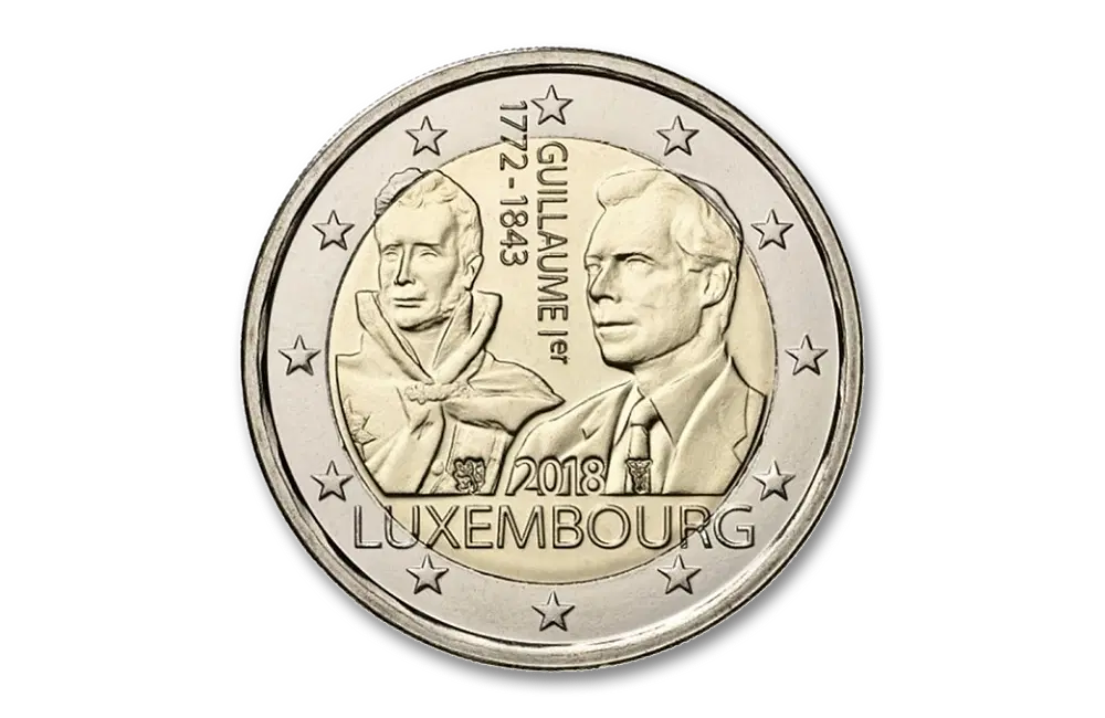 2 euro 175 jaar overlijden Willem I 2018 - Luxemburg