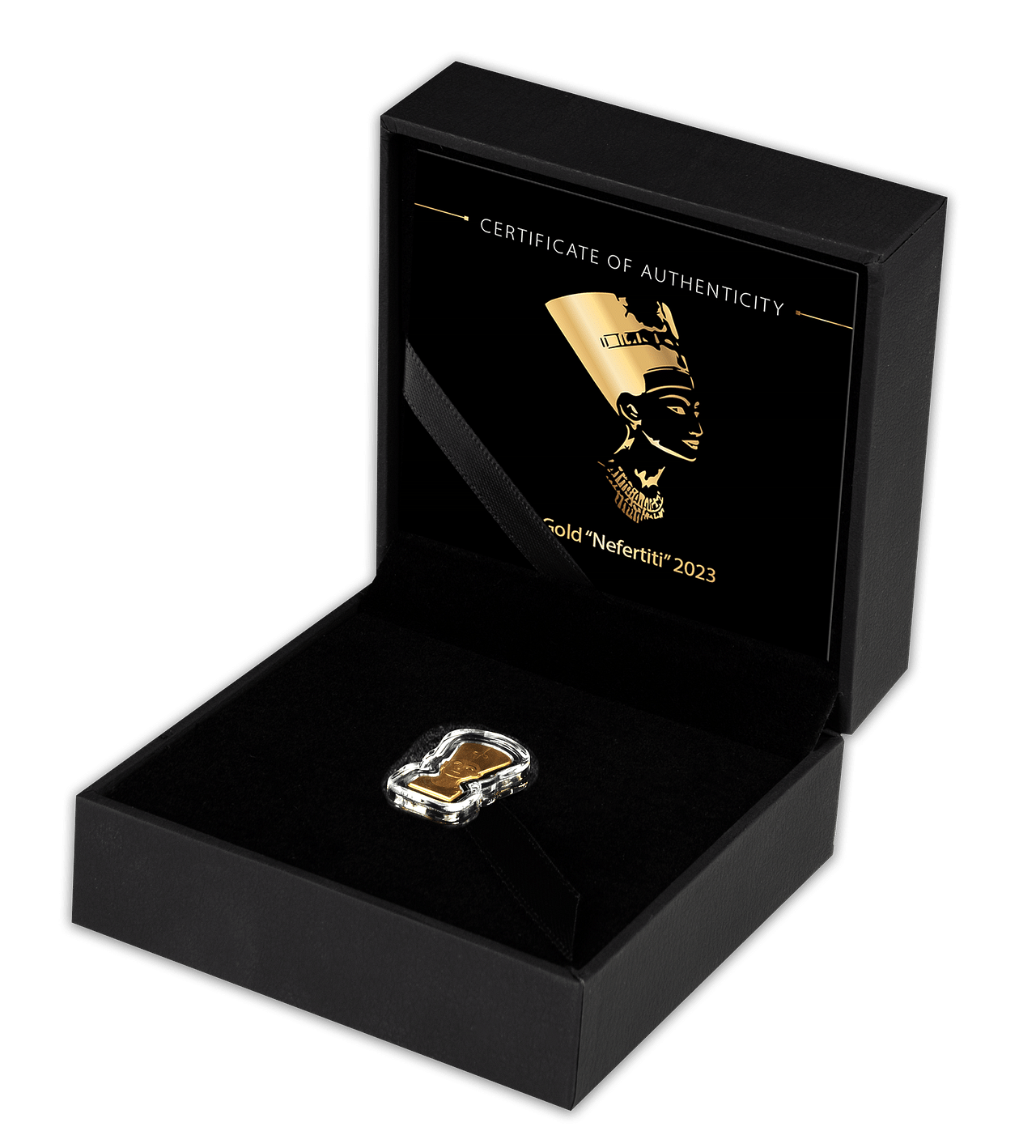 Gouden replica van de Nefertiti-buste