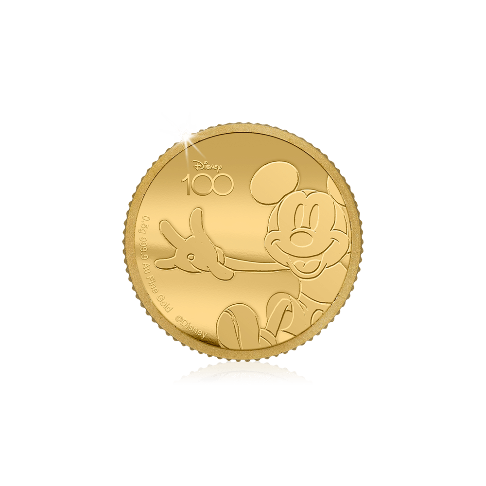 Gouden munt 100 jaar Disney - Mickey Mouse 2023 | Munt-Online.nl