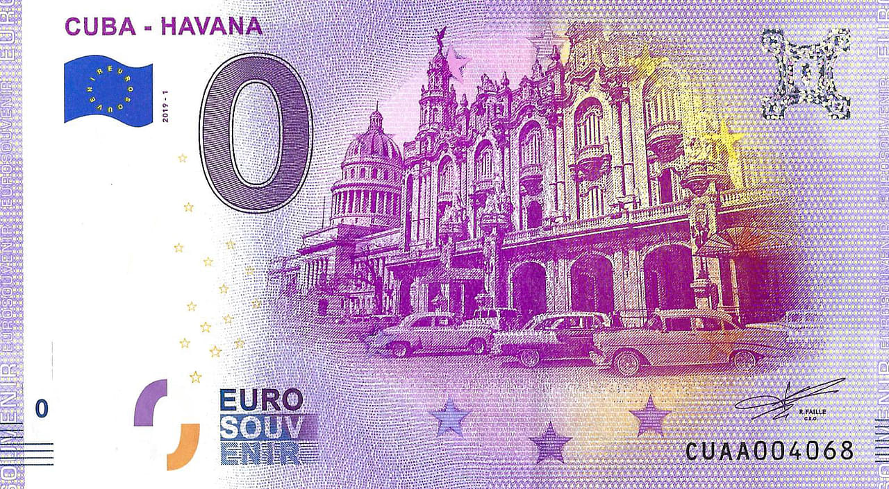 0 euro biljet Cuba 2019 - Havana