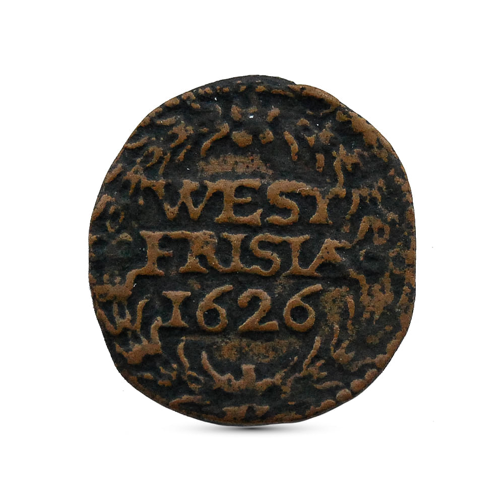 Duit West Friesland uit 1626