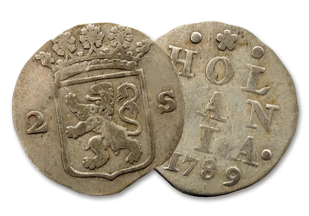 2 stuiverstuk Hollandia