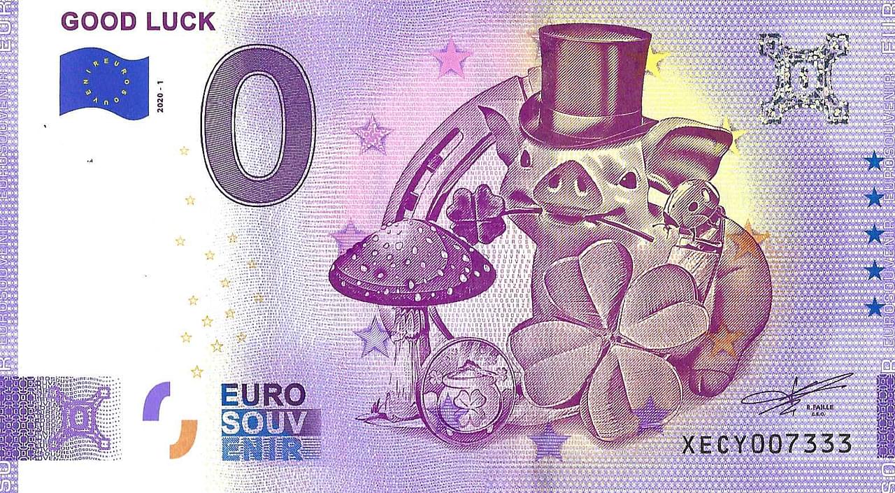 0 euro biljet 2020 - Good Luck