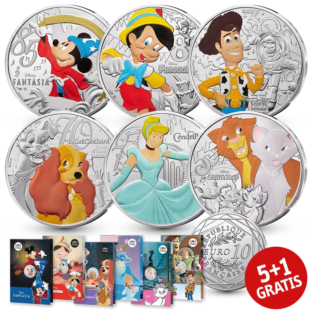10 Euro Disney Frankrijk 2025 Combinatieset | Munt-Online.nl