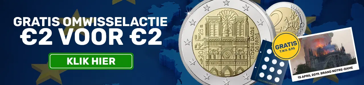 2 Euro Notre Dame Omwisselactie