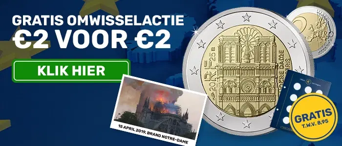 2 Euro Notre Dame Omwisselactie
