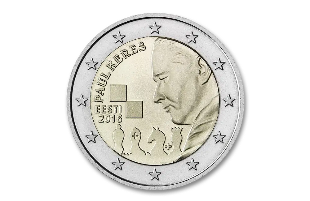 2 euro 100 jaar Paul Keres 2016 - Estland