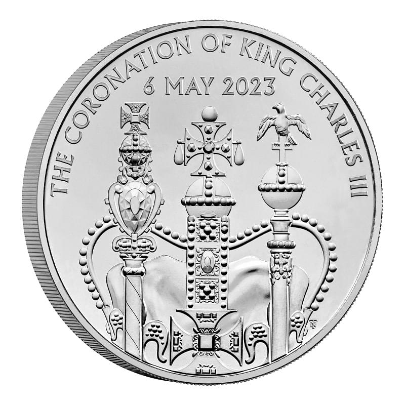 Officiële Engelse 5 pound herdenkingsmunt Kroning Charles III