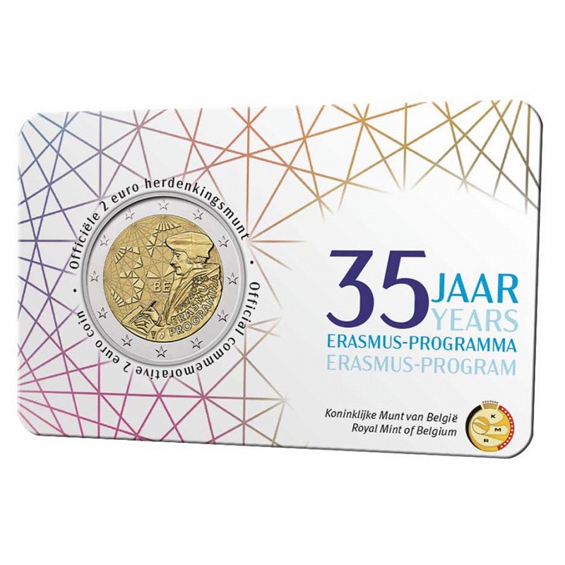 Coincard 2 euro Erasmus België 