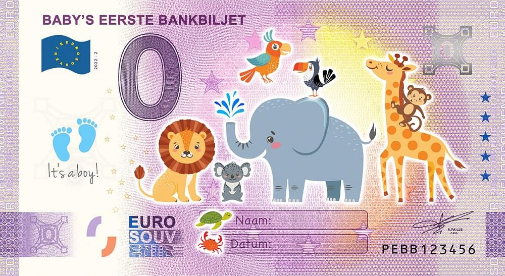Baby's eerste geld uit het jaar 2023 - It's a boy!