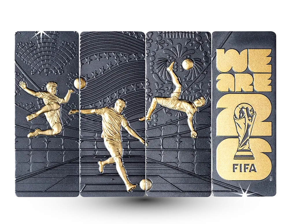 FIFA 100周年記念セット Limited Edition FIFA 2026 Zilver Bar Set – Slechts 500 Wereldwijd