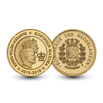 Herdenkingsuitgifte 5 jaar Koning en Koningin