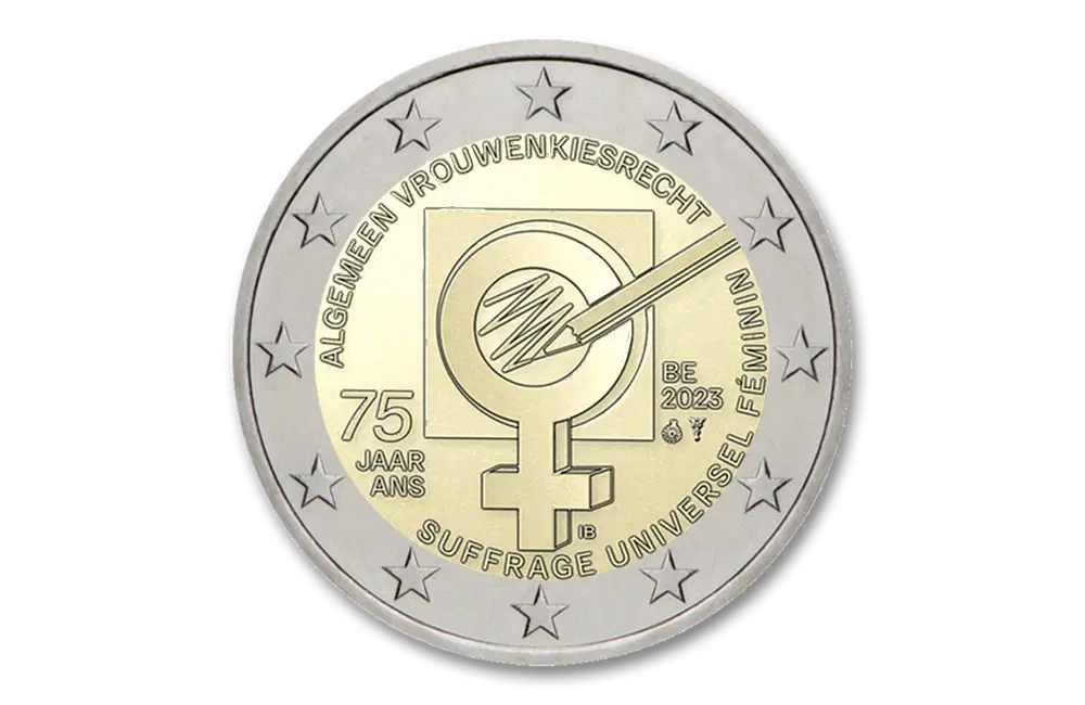 2 euro 75 jaar Vrouwenkiesrecht 2023 - België